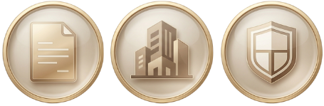 Ícone direito empresarial e relações comerciais